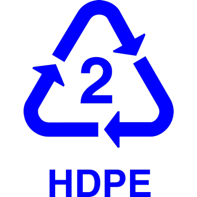 recycle HDPE, nr.2694, afmeting: 22mm x 22mm